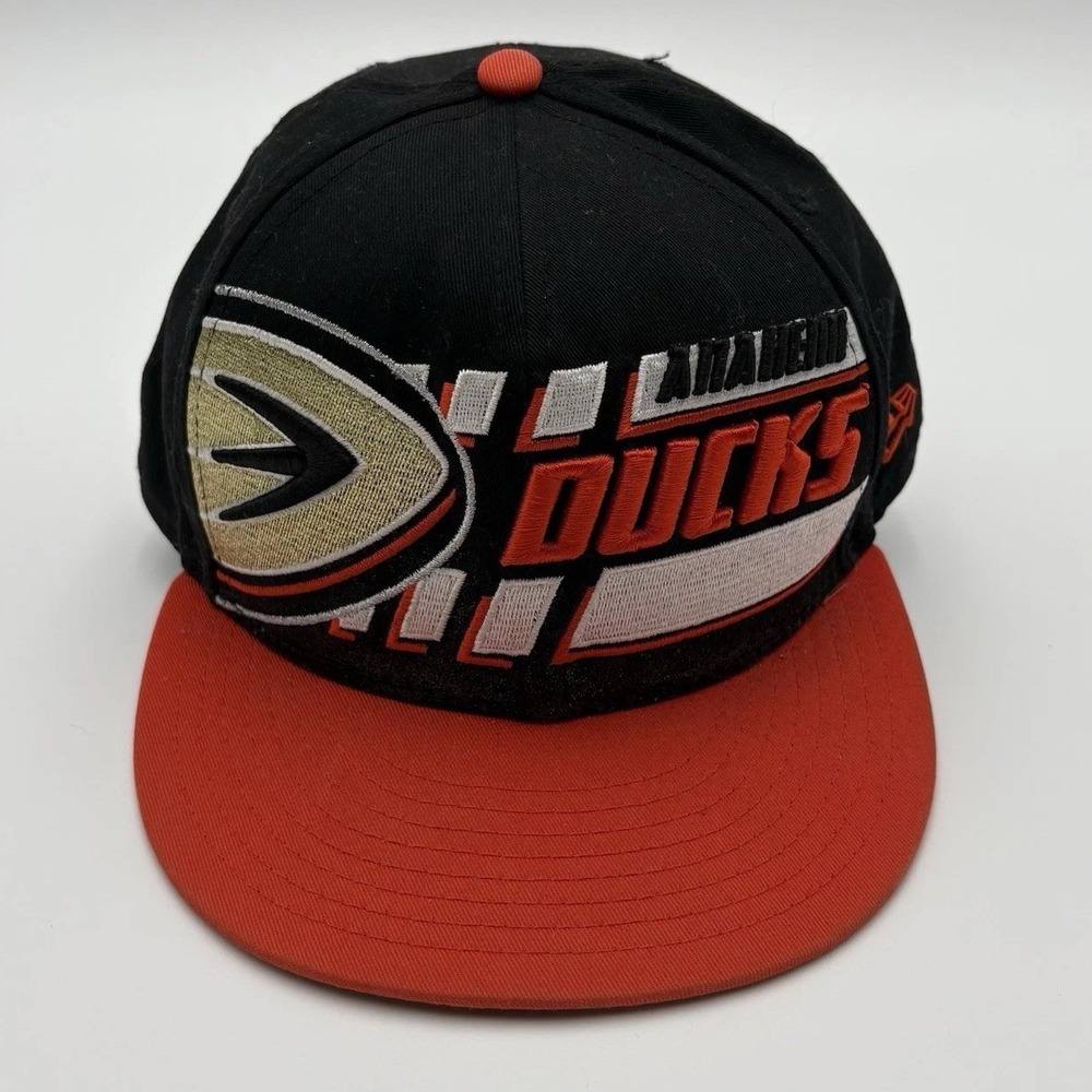 Anaheim Ducks New Era 9FIFTY Snapback Hat NHL Black Orange Green Under Brim OSFM